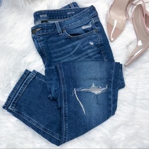 A.N.A Skinny Boyfriend Distressed Slit Knee Jeans